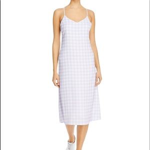 Charlie Holiday Lilac Gingham print Midi Sun Dress NEW Size XS
